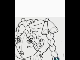 DRAWING PLEASURE WOMAN WHIT BIG PUSSY