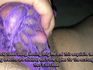 Man masturbates in his favorite male g-string and cums through the fabric - Cum in panties ASMR