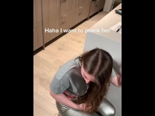 Thong RIP Prank Gone Wrong! Legging PAWG Redhead