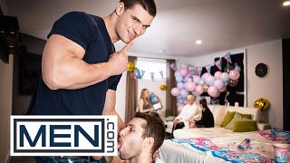 MEN - Benjamin Blue Gets Busted With A Dildo And Ends Up Riding Malik Delgaty’s Big Dick