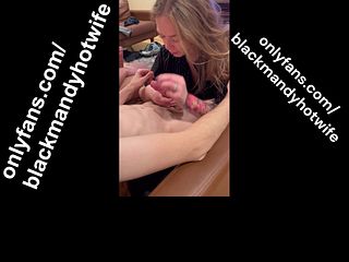 girlfriend fucks and sucks while cuckold boyfriend watches her become a cumdumpster in gangbang