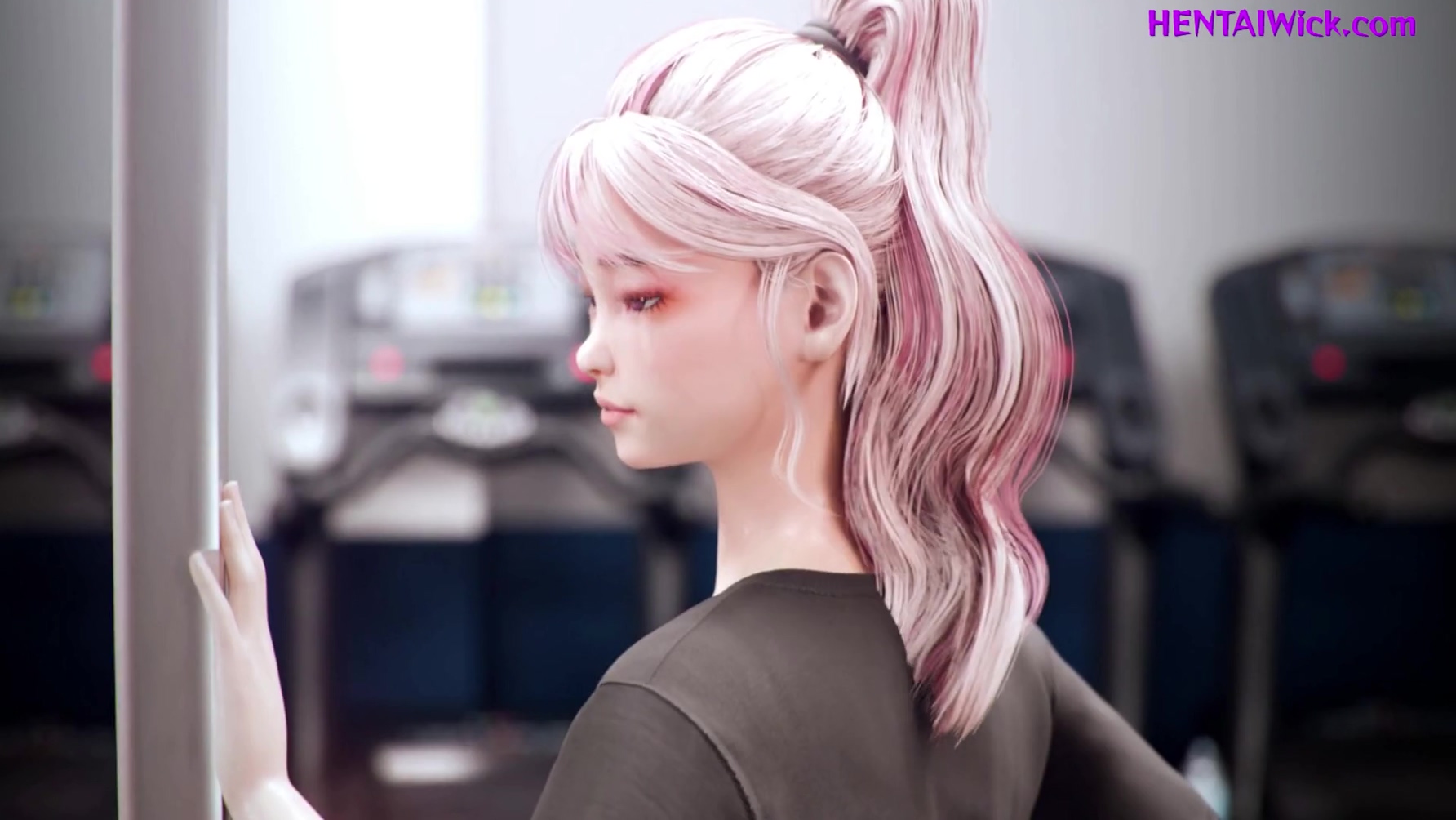 Busty Milf Hard Fuck With Shemale Girl In The Gym - 3d Futa Anime Hq