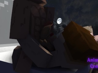 Late game night with the boys - Minecraft Gay Sex Animation