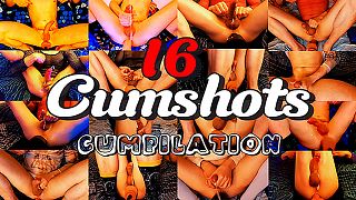 16 CUMSHOTS????CUMPiLATION????MULTiPLE iNTENSE ANAL ORGASM????HARD FAST FUCKiNG LEGS SHAKING DEEP FUCK????