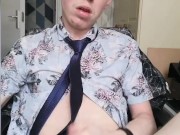 Hot Young Russian Dirty Talk and Moan while Masturbating After Hard Day