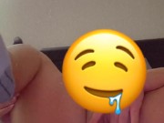 POV up close pink pussy rubbing