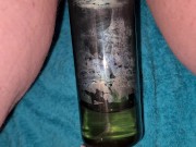 Pissing in a penis pump