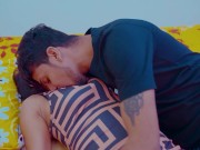 Indian slim sexy Sali is seduced by her naughty Jija on the bed