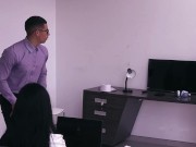 THE SCIENTIST'S ASSISTANT FUCKS ME BEHIND HIS BACK IN THE LAB