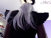 The big ass black angel comes to earth on Halloween to fuck!