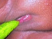 Hot Single Girl puts cucumber in her pussy, She Want A Boyfriend To Fuck Her - Pussy Destroy Fucking