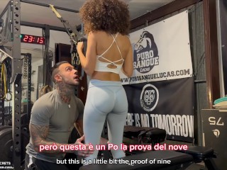 FAKE PERSONAL TRAINER with BEATRICE SEGRETI FUCKING A TEEN CURLY BRUNETTE AFTER A WORKOUT