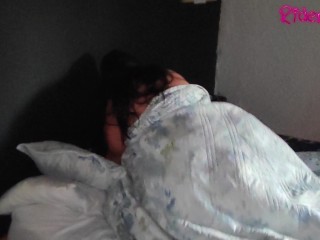 Stepmother waiting for stepson's declaration of love in her bed