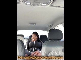 CAR CUM BEFORE BESTIE COMES BACK