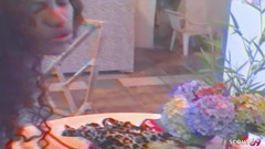 Blonde Latin Tranny Fucks Neighbor in Hot Pussy