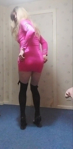 Blonde Sissy Gags for Cock