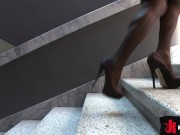 This hot, big-titted TS politician will only give her intern a good reference letter if he sucks her