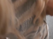 Step sister caught me jerking off&nbsp;in the shower and let me fuck her and cum in her ass