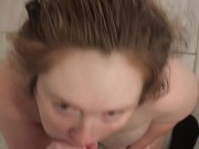 Hunny Rae got face fucked and swallows cum