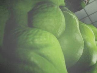 Reached His Peak, Syrl Dragon Hyper Macro Muscle Growth Animation