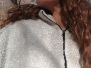 Taking a pretty piss in the woods