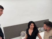 We Give My Classmate a DP and Creampie Along with My English Teacher