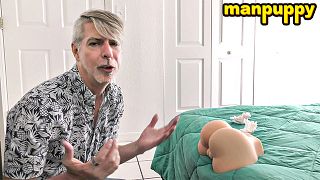 ManPuppy: Richard Lennox Raw Fucks His Stepsons Ass Toy In The Bedroom