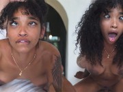 I LIKE MY GIRLS LIKE MY COFFEE - Ebony Teen Has Eye Rolling Orgasm - Barbie Rous