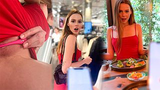 Risky Public Date with Lush 3 &ndash; I Almost Got Caught Cumming in the Store