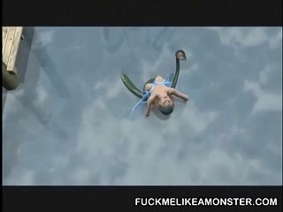 Beachside cartoon babe getting pussy fucked