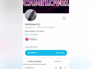 Camilove1 en BUSCA DE SUSCRIPTORES