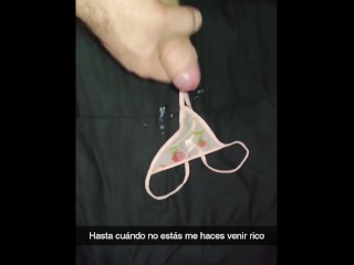 Lover leaves me his thong to on Snapchat