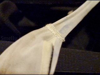 SNIFF My Dirty THONG while I PEE Daddy - I'm Your SMELLY BITCH