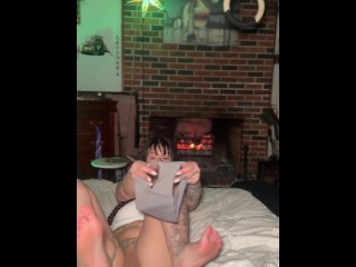 Beautiful Luci’s first panty try on video - thong - lace - satin ⏰ JOI countdown